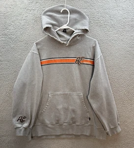Vintage American Eagle Sweatshirt Mens XL Gray Hoodie Grunge Skater Thrashed Y2K - Picture 1 of 12