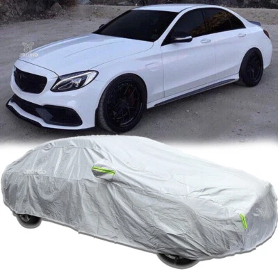 For Mercedes Benz C300 Car Cover SUV Waterproof 6 Layer Rain Hail Proof Silver - Image 1 of 4