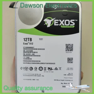 ST12000NM0027 Seagate Exos X12 12Gb/s 12TB 7.2K 256MB SAS 3.5" Hard Disk Drive - Picture 1 of 4