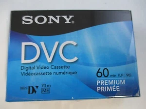 Sony DVC 60 Minute Premium Digital Video Cassette New in Original Packaging - Picture 1 of 2