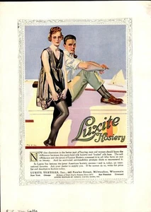 Coles Phillips Luxite Hosiery Advertisement May 1918 - Picture 1 of 1
