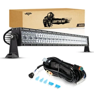 AUXBEAM 5D Lens 42" inch 240W LED Work Light Bar Combo Offroad 4WD Driving Lamp - Picture 1 of 12