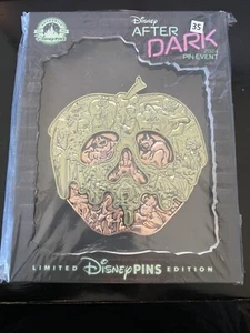 GITD Villains Poison Apple Pin LE 300 JUMBO Disney After Dark Pin Event SEALED - Picture 1 of 8