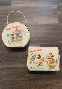 Vintage Kids Official Walt Disney Luggage 1963 Traveling w/ Mickey Mouse&Friends - Picture 1 of 14