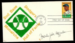 US #2016 FDC Jackie Robinson, Beverly Lake Hoffman Handpainted/Signed UA - Picture 1 of 2