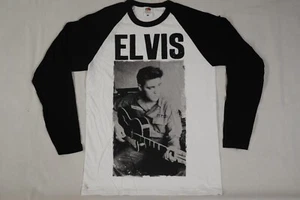 ELVIS PRESLEY ARMY PHOTO BASEBALL JERSEY T SHIRT NEW OFFICIAL SECONDS DIRTY MARK - Picture 1 of 4