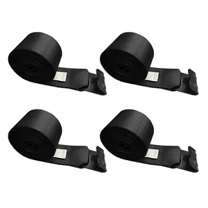 4 Pack 4" x 30' Winch Strap w/ Flat Hook for Flatbed Truck Trailer Farm Tie Down - Picture 1 of 7
