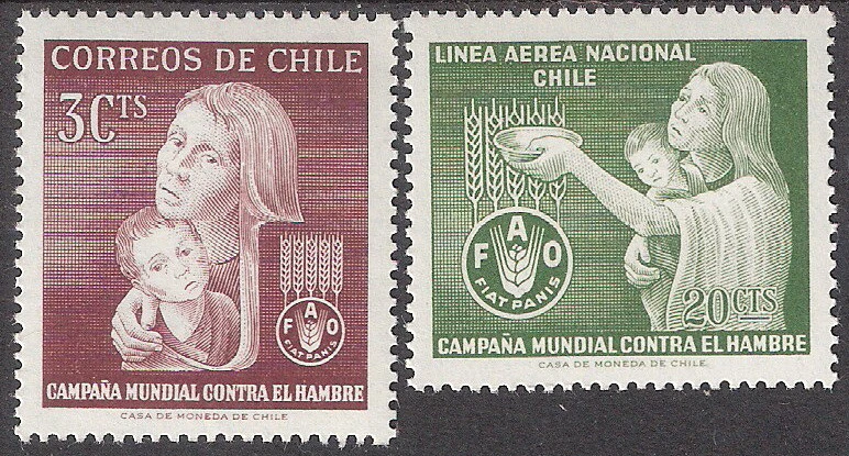 Chile 1963 FAO Freedom From Hunger MNH (SC# 342, C248) - Image 1 of 1