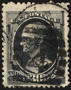 U.S. #154 30c Black 1870 VF Used CV $300+ - Picture 1 of 1