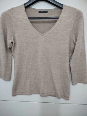 Comme Ca Ism Suéter Top Mujer L Beige Manga Larga Mezcla Lana Ajustado Japón Foto 1 de 4