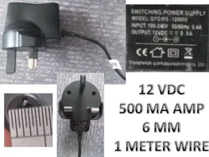 12 VOLT NETZTEIL AC 24O VAC 500MA - Bild 1 von 3