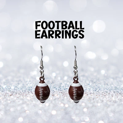 Pendientes de fútbol, pendientes deportivos, regalo para amantes del fútbol, lindos pendientes colgantes Foto 1 de 4