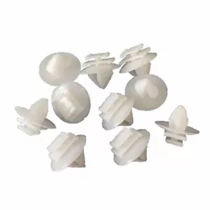 X10 RIVETTI CLIP FISSAGGIO MODANATURE ESTERNE PEUGEOT 106 206 207 306 307 3008 - Foto 1 di 8