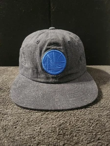 Golden State Warriors NBA Jogging Mitchell & Ness Plastic Snap Buckle Hat - Picture 1 of 14