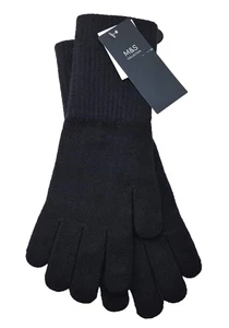MARKS & SPENCER Womens Lovely Warm Soft Navy Gloves Viscose One Size - Picture 1 of 3