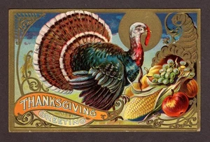 THANKSGIVING 1908 POSTKARTE TÜRKEI HORN DER VIELHEIT THANKSGIVING SERIE NR. 3 - Bild 1 von 2