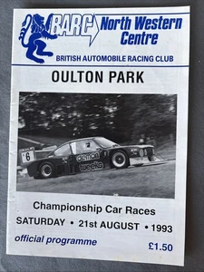 Race Programme 21 August 1993 Oulton Park Saloons Formula Ford Sports 2cv A5 - Picture 1 of 1