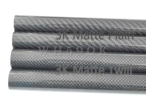 14mm OD Carbon Fiber Tube 1m - 10/12/13mm ID Options CF Tube 3K Roll Wrapped - Picture 1 of 6