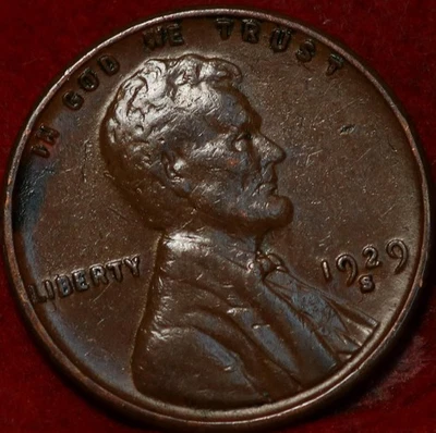 1929-S San Francisco Mint Copper Lincoln Wheat Cent - Image 1 of 2