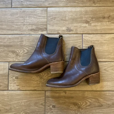RED WING 女式 Harriet Chelsea 皮靴棕色干邑 10b 码   — 第 1/4 张图片