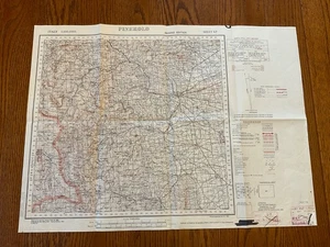 Mappa Ufficio Guerra 1942 Epoca Seconda Guerra di Pinerolo, Italia. Seconda Edizione 1943 - Foto 1 di 11
