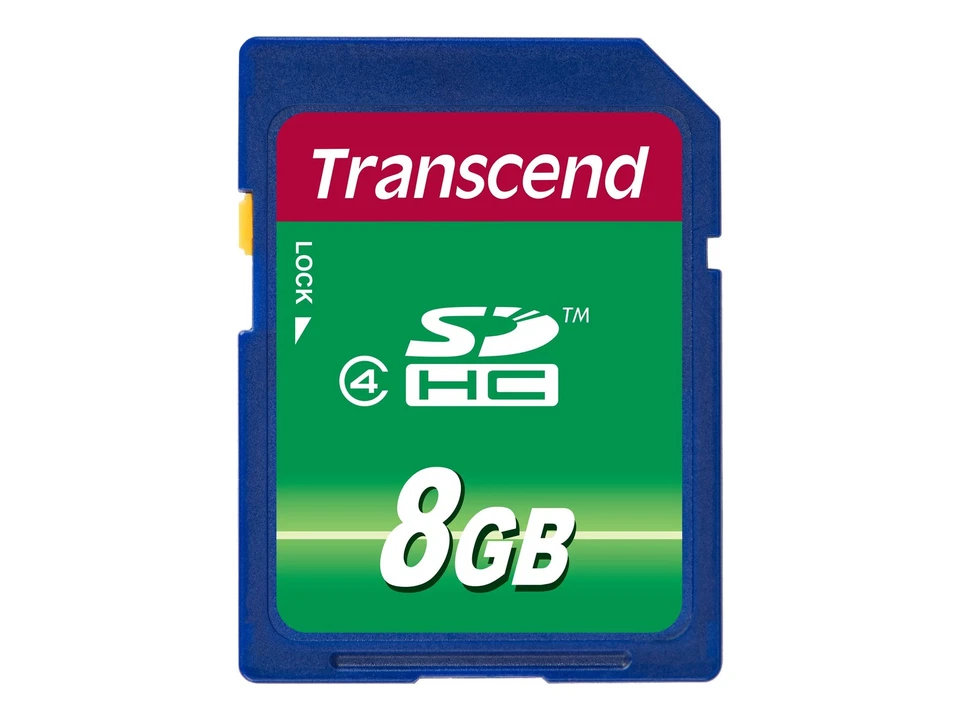 Transcend TS8GSDHC4 8 GB SDHC Nero Class 4 - Immagine 1 di 1