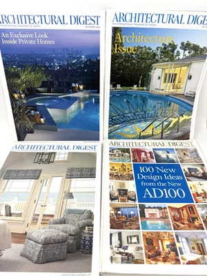 Architectural Digest Magazines Interior Design Ads Lot of 4 Dated 2007 - Image 1 of 4