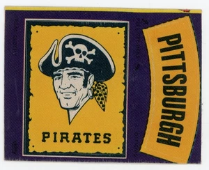 Adesivi in tessuto Fleer 1968-72 Pittsburgh Pirates - Foto 1 di 1