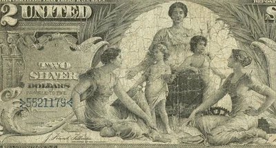 1896 $2 Silver Certificate Educational Series Fr.247 PMG 15 Choice Fine (EGX) - Image 1 of 3