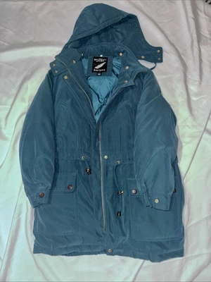 ABRIGO DE PLUMÓN DEPORTIVO BROMLEY VINTAGE PARA HOMBRE FORRO ACOLCHADO CON CAPUCHA Pequeño Foto 1 de 4