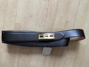 BALLY DAMEN LEDER GÜRTEL DOPPELT GEWICKELT GR 95 MOKA LAMM NAPPA UNI - Bild 1 von 3