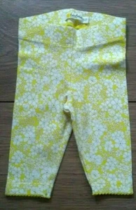 Boden Baby Girls Yellow Pretty Floral Print Leggings Age 0-3 Months NEW - Picture 1 of 4