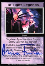 BABYLON 5 Mira Furlan PREMIER EDITION To Fight Legends AUTOGRAPHED signed card