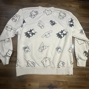Hello Kitty Crewneck Pull Over Sweater Women’s XL Sanrio Friends All Over Print - Picture 1 of 9
