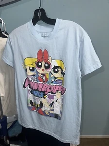 The Powerpuff Girls blue T-shirt, mad engine size small NWOT - Picture 1 of 1