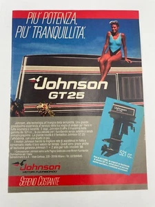 Clipping Pubblicità Advertising 1988 Johnson GT25 più potenza più tranquillità - Picture 1 of 1