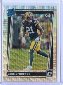2021 Panini Optic Football Premium #/299 RATED ROOKIE #251 Eric Stokes - Green B