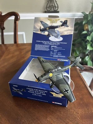 CORGI AVIATION ARCHIVE JUNKERS Ju87B-2 STUKA T6 + HL 3./STG2 "IMMELMANN" AA32501 - Image 1 of 4