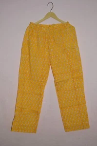 New Pant Floral Hand-Block Palazzo Pants Trousers Pajama Large Size Palazzo - Picture 1 of 9