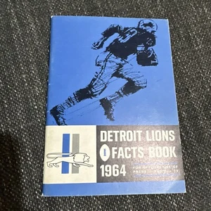 1964 Detroit Lions Facts Book Yale Larry Dick Night Train Lane - Picture 1 of 5