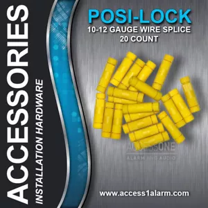 20 Pack YELLOW Posi-LOCK EX-385Y 10-12ga wire SPLICE connector FREE Shipping - Picture 1 of 5