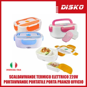 SCALDAVIVANDE TERMICO ELETTRICO 220V PORTAVIVANDE PORTATILE PORTA PRANZO UFFICIO - Foto 1 di 7