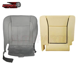 For 2006-2009 Dodge Ram 1500 2500 Driver Bottom Seat Cover & Foam Cushion Gray  - Picture 1 of 13