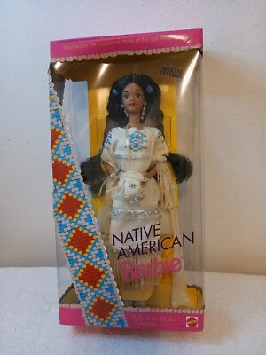 Muñecas Barbie nativas americanas del mundo edición especial 1992 Mattel #1953 nuevas en caja Foto 1 de 4