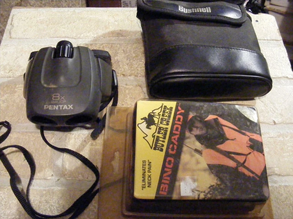Used Pentax 24UCF  8x24 Binocular Japan made & Butler Creek Bino Caddy Harness - Image 1 of 1
