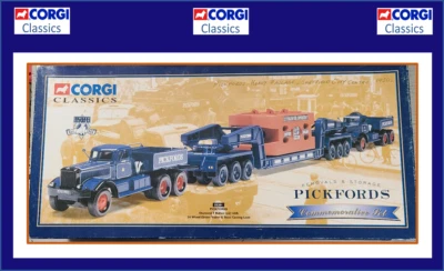 1:50 Corgi 2 x Diamond T's "Pickfords" con remolque pesado + carga ¡ENVÍO GRATUITO! Foto 1 de 3