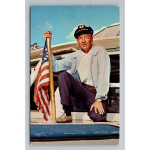 Cartolina d'epoca Capitano Jack Tucker bandiera yacht nautico non spedita anni 60 - Foto 1 di 2