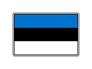 #2598 Bandera de Estonia Impermeable Vinilo Adhesivo Calcomanía Troquelada - Imagen 1 de 1
