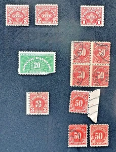 βπ¦ U.S. Postage Due & Special Handling Stamp Lot β’ 1930sβ50s β’ $5 High Values - Picture 1 of 9
