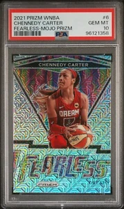 2021 Panini Prizm WNBA Chennedy Carter Fearless #6 Insert Mojo Prizm /25 PSA 10 - Picture 1 of 1